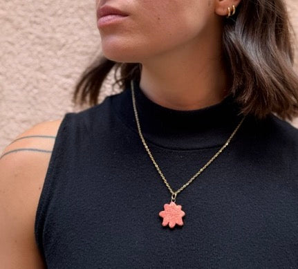 Collier pendentif en céramique